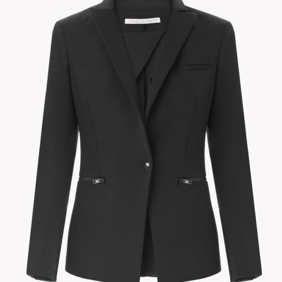 NWT Veronica Beard Black Scuba Blazer Size 6 - Picture 3 of 10
